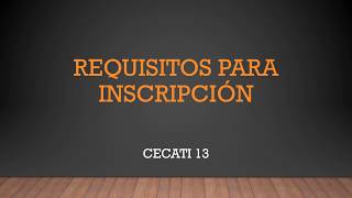 Requisitos para inscripción a cursos del CECATI 13 COYOACÁN [upl. by Ossy]