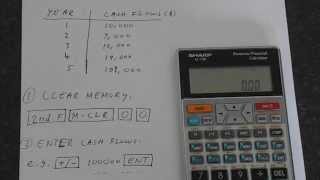 Sharp EL738 Internal Rate of Return IRR [upl. by Petronille165]