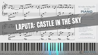 LAPUTA CASTLE IN THE SKY  piano sheetmusic [upl. by Rockwood20]