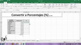 Convertir a Porcentaje  en Excel [upl. by Hezekiah]