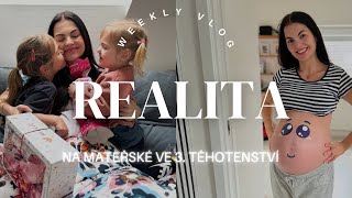 Reálný týden na mateřské se 2 dětmi a 3 těhotenství  VLOG [upl. by Anabal]