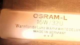 Świetlówka Osram U kształtna T8 16W  fluorescent tube U [upl. by Firmin526]