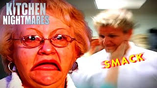 she SLAPPED gordon  O  Kitchen Nightmares  Gordon Ramsay [upl. by Einahpts284]