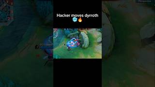 Hacker moves dyrroth 🥶🔥 mobile legends mobilelegends dyrroth shorts [upl. by Dnomra]