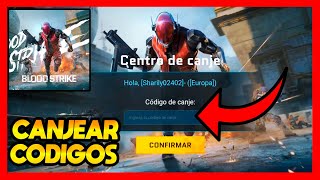 ✅COMO CANJEAR CODIGOS EN BLOOD STRIKE [upl. by Spevek]