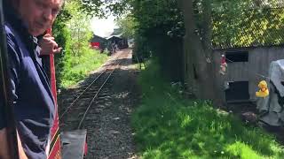 Riding the guards van back to Becconsall 22nd May 2016 [upl. by Nanice357]