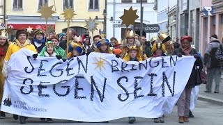 Sternsinger in Freising  Aktion 2017 eröffnet [upl. by Padriac815]