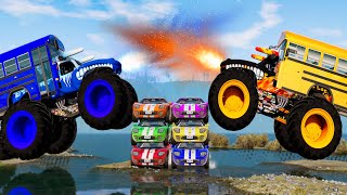 Monster Truck Crashes 37  Beamng drive [upl. by Adonis]