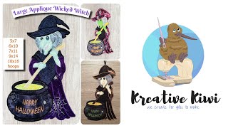 VIDEO Large Applique Witch [upl. by Chelsy]