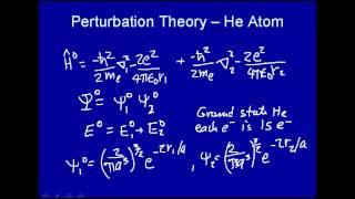 Perturbation theory  He atom [upl. by Golightly]