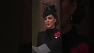 PrincessofWales sings Hymn during Remembrance Sunday Parade shorts [upl. by Eneli]