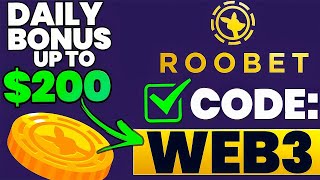 ROOBET PROMO CODE quotWEB3quot FREE 200 DAILY BONUS in CASHBACK roobet promo code 2024 [upl. by Gnouh]