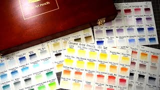 Derwent Artist Coloured Pencils Colour Swatching Process [upl. by Lodovico]