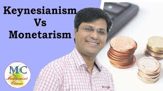 Keynesianism vs Monetarism in Hindi [upl. by Myrta]