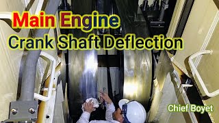 Main Engine Crank Shaft Deflection Guide  Chief BoyeT Seaman Vlog [upl. by Legge]