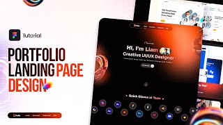 Portfolio Landing Page Design  Figma Tutorial [upl. by Tselec]