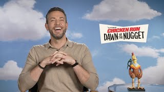 Zachary Levi Interview CHICKEN RUN DAWN OF THE NUGGET  Zac Talks CHUCK movie [upl. by Ayamat]