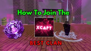 How To Join xCAPT Clan In Roblox Bedwars [upl. by Aicirtal]