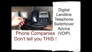 How to Video  Analogue to Digital Telephone Landline Switchover Advice VOIP [upl. by Christine]