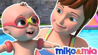 Swimming Song  Baby Learn to Swim  Nursery Rhymes and Kids Songs [upl. by Aydni]