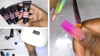 DIY Testing a Polygel Nail Kit from Amazon Prime  Modelones Polygel Kit [upl. by Roon]