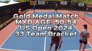 Gold Medal Match MXD Age 5054 Pickleball  US OPEN 2024 [upl. by Arodoeht]