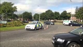 Car and motorbike in crash at Aberdeen roundabout [upl. by Ayanaj914]