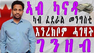 ኣብ ካናዳ ካብ ፈደራል መንግስቲ እንረክቦም ሓገዛት  PART 1 [upl. by Olonam800]