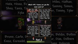 Which NPC Names are you accustomed to  Part 2  terraria gaming fern calamity [upl. by Araiek740]