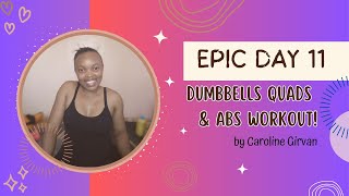 Caroline Girvans Epic Day 11 QUADS and ABS Workout Challenge [upl. by Rambow117]