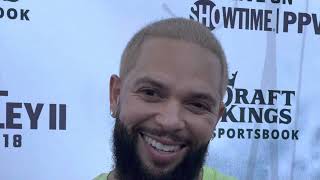 NBA VS NFL Deron Williams Talks First Boxing Fight Vs Frank Gore EsNews Boxing [upl. by Ceciley]