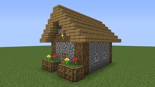 How To Build a Minecraft Village Cartographer House [upl. by Aihsyla]