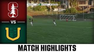 Stanford vs San Francisco Match Highlights  2024 ACC Womens Soccer [upl. by Lockhart867]