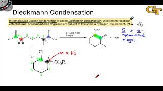 1304 Dieckmann Condensations and Crossed Claisen Condensations [upl. by Trescha537]