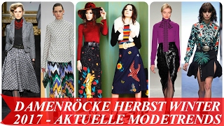 Damenröcke herbst winter 2017 aktuelle modetrends [upl. by Labotsirhc203]