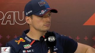 Max Verstappen I know what Im doing  Pre Race Interview 2024 Sao Paulo GP [upl. by Solley]