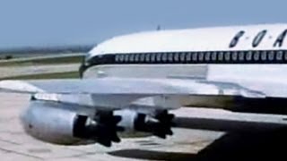 BOAC Vickers VC10 amp Boeing 707436 Travelogue  1964 [upl. by Ennovehs179]