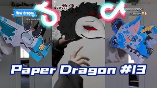 Dragon Puppet Crafts  Paper Dragon TikTok Compilation 13 [upl. by Deegan938]