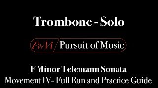 Sonata in F Minor Telemann  Movement 4 Full Run and Practice Guide [upl. by Clotilde]