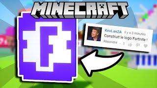 Je CONSTRUIS vos COMMENTAIRES dans MINECRAFT ⛵🏗🏢 [upl. by Stickney699]