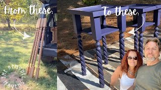 DIY Nightstands  Bedroom Makeover Pt 2  Playful Design with Dark Purple [upl. by Schaper]