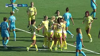 Napoli F  Juventus 03  Girelli Krumbiegel e Caruso per il tris bianconero  SerieAfemminile eB [upl. by Anabel]