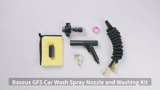 How To Use Baseus GF4 GF5 Horticulture Watering Spray Nozzle [upl. by Nnep]