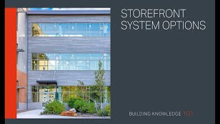 Storefront System Options [upl. by Yrol]