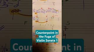 3part Fugue for Violin analysis bach fuga violin musictheory counterpoint jsb classical [upl. by Etteloiv]