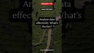 Data Analysis  Research Tips [upl. by Yllrebmik439]