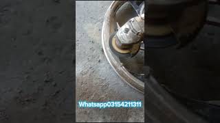 Alloy rim repairing youtubeshorts viral alloywheels [upl. by Danette872]