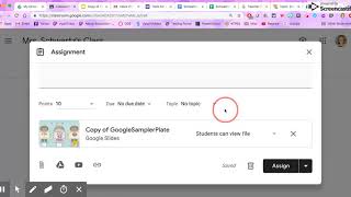 Making Individual Copies of Google Slides for Each Student in Google Classroom [upl. by Grier]