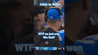 Caleb Williams and Matt Eberflus let the Lions win Lions111 [upl. by Dennis]