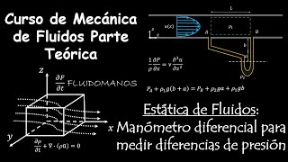 15 Estática de fluidos Manometro diferencial para medir diferencias de presion [upl. by Atiner459]